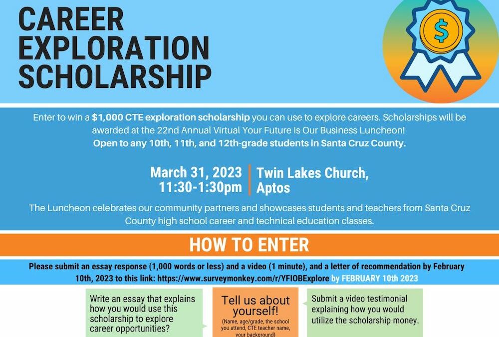 Career Exploration Scholarship Applications Closing Soon