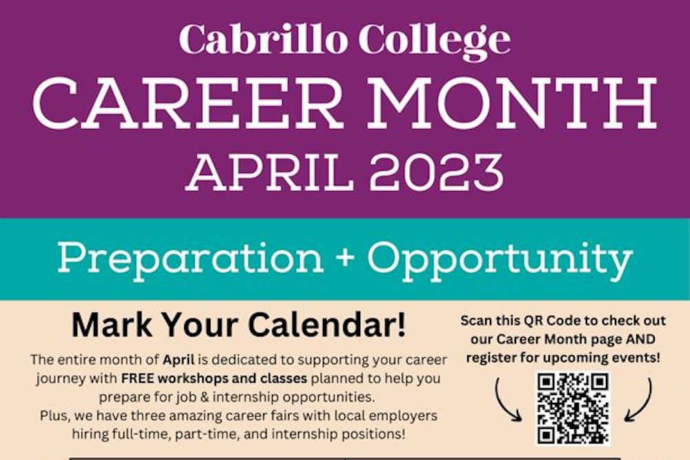 Cabrillo College Career Month April 2023