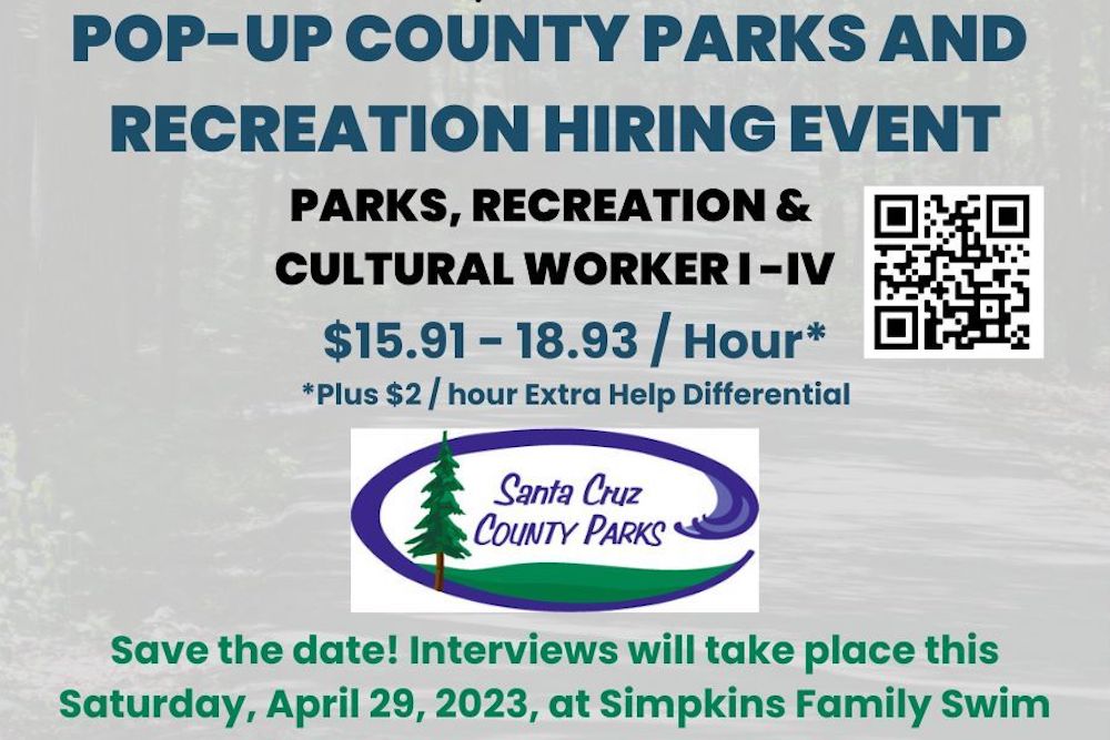 Pop-up County Parks and Recreation Hiring Event